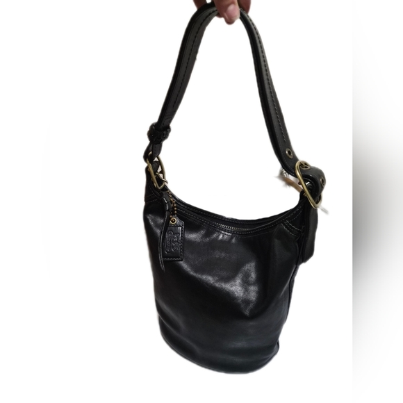 Coach ♟️Black BLEECKER Tattersall Style 11422 Vachetta Leather - Picture 6 of 11